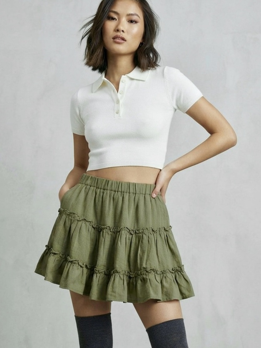 NWT Princess Polly Ruffle Mini Skirt Size 4
